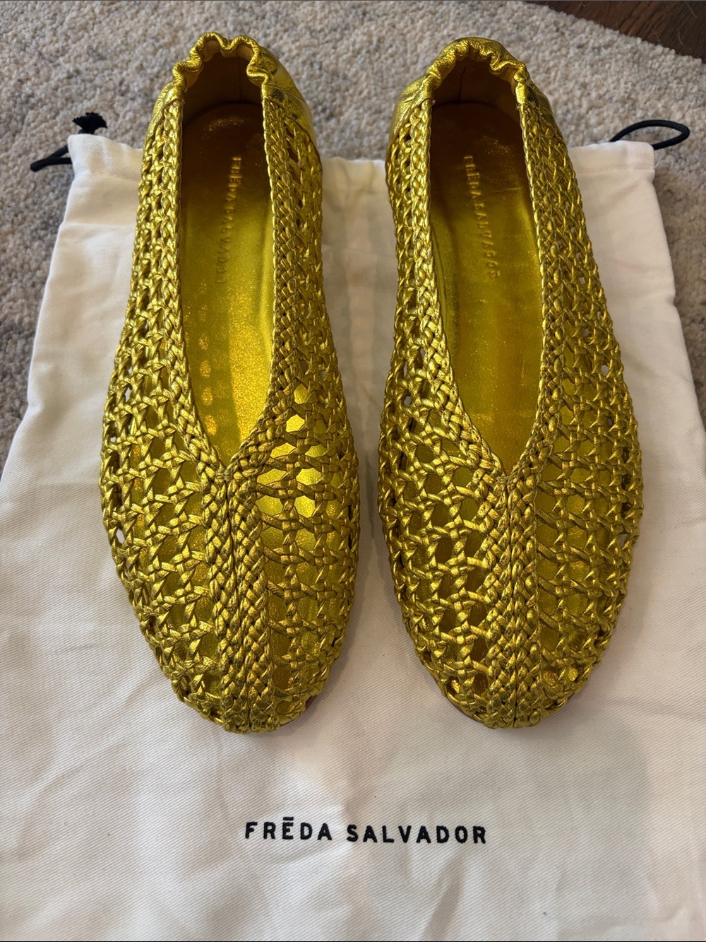 Freda Salvador Riley Open Weave Flat 8.5